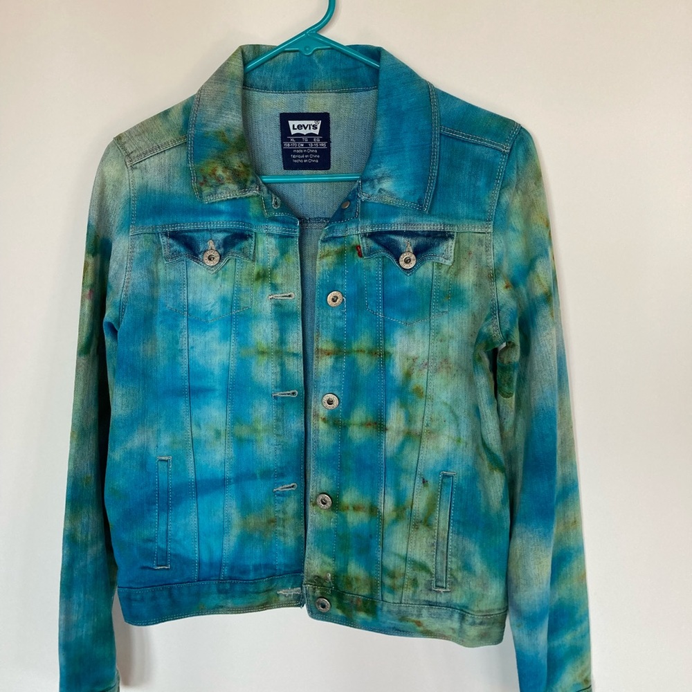 Tie dye soft Jean jacket